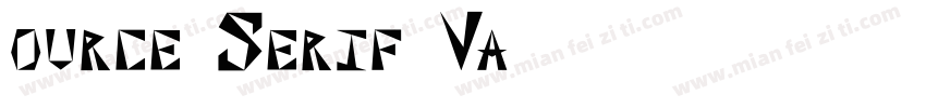 ource Serif Va字体转换